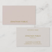 カエレガントラー調和プロフェッショナルChicテンプレート 名刺 (正面/裏面)