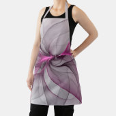 カオエレガントスモダン抽象芸術ピンクフラクタルアート エプロン (インサイチュ)