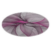 カオエレガントスモダン抽象芸術ピンクフラクタルアート カッティングボード (角)