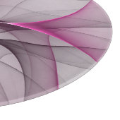 カオエレガントスモダン抽象芸術ピンクフラクタルアート カッティングボード (角)