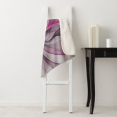 カオエレガントスモダン抽象芸術ピンクフラクタルアート シェルパブランケット (インサイチュ)