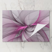 カオエレガントスモダン抽象芸術ピンクフラクタルアート ペーパーパッド (折り畳み)