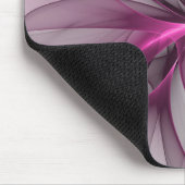 カオエレガントスモダン抽象芸術ピンクフラクタルアート マウスパッド (コーナー)