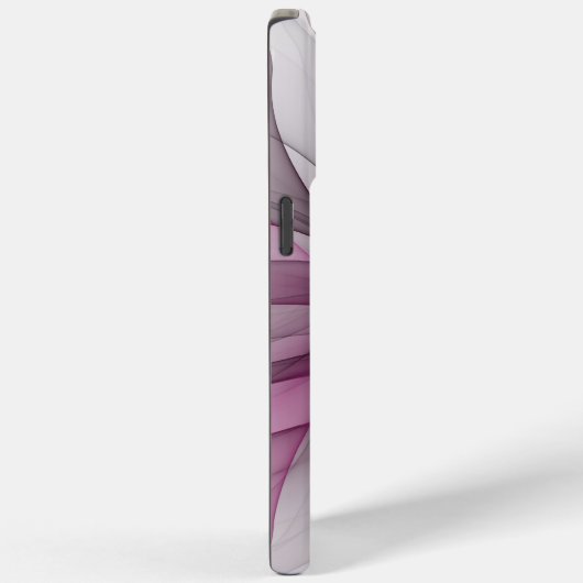 カオエレガントスモダン抽象芸術ピンクフラクタルアート Case-Mate iPhoneケース (裏面 / 右)