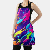 カオカラフルス・イン・抽象芸術（ばちゃばちゃ）跳ねる エプロン (インサイチュ)