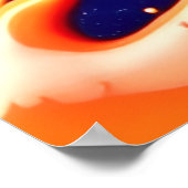 カオカラフルス・イン・抽象芸術(ばちゃばちゃ)跳ねる ポスター (角)