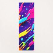 カオカラフルス・イン・抽象芸術（ばちゃばちゃ）跳ねる ヨガマット (正面)