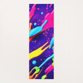 カオカラフルス・イン・抽象芸術（ばちゃばちゃ）跳ねる ヨガマット (裏面)