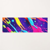 カオカラフルス・イン・抽象芸術（ばちゃばちゃ）跳ねる ヨガマット (正面(横))