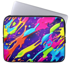 カオカラフルス・イン・抽象芸術(ばちゃばちゃ)跳ねる ラップトップスリーブ