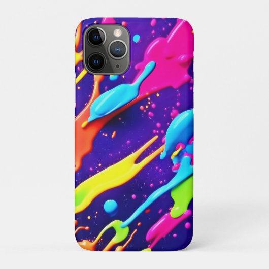 カオカラフルス・イン・抽象芸術(ばちゃばちゃ)跳ねる Case-Mate iPhoneケース (裏)