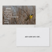 カオグロアメリカムシクイの名刺 名刺 (正面/裏面)