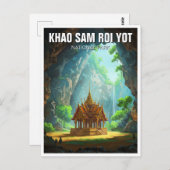 カオサムロイヨットフラヤナコンケイブタイランド ポストカード (正面/裏面)