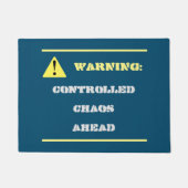 カオスおもしろいアワードブルー ドアマット (正面)