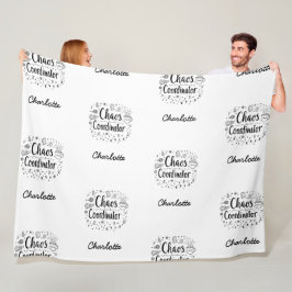 カオスおもしろいコーディネパーソナライズされたーター母の日 フリースブランケット