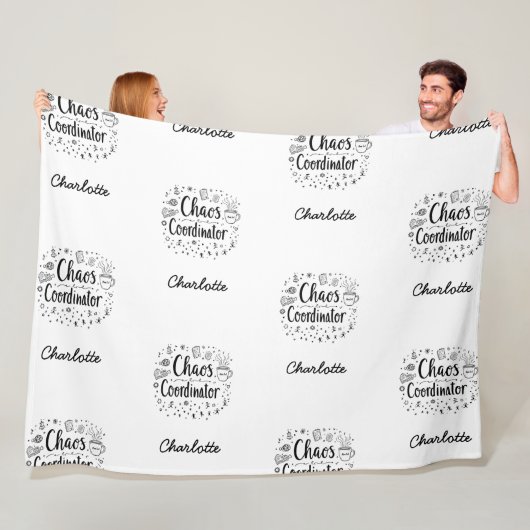 カオスおもしろいコーディネパーソナライズされたーター母の日 フリースブランケット (インサイチュ)