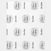 カオスおもしろいコーディネパーソナライズされたーター母の日 フリースブランケット (正面)