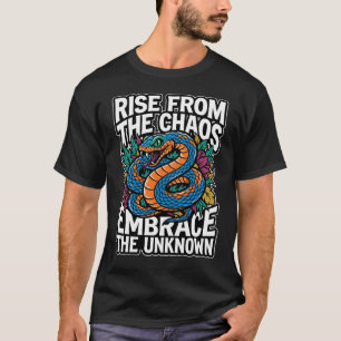 カオスから立ち上がれ ヘビ Tシャツ - 成長の蛇