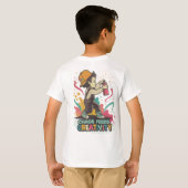 カオスがクリエイティビティを育む - レトログラフィティポップアート Tシャツ (裏面フル)