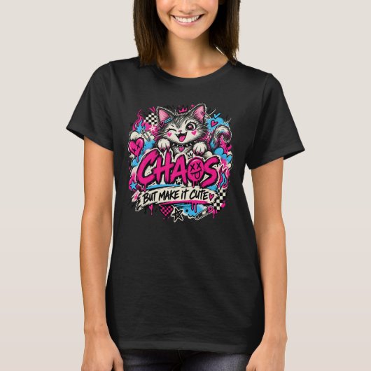 カオスだけどキュートに Tシャツ (正面)