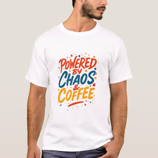 カオスとコーヒーで動く Tシャツ  (正面)
