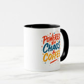 カオスとコーヒーで動く Tシャツ  マグカップ (正面右)