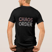 カオスと秩序 | 近代芸術の二面性グラフィック トライブレンドTシャツ (裏面)