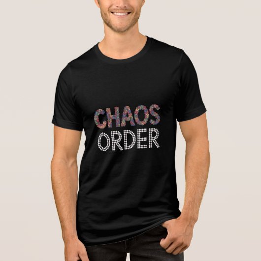 カオスと秩序 | 近代芸術の二面性グラフィック トライブレンドTシャツ (正面)