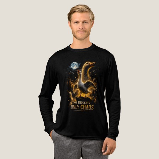 カオスなガチョウのギフト トライブレンドＴシャツ (正面全体)