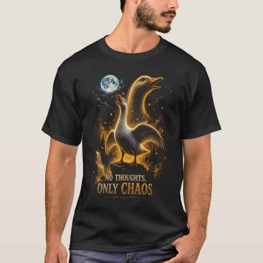 カオスなガチョウのギフト Tシャツ (正面)