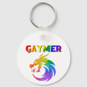カオスなゲイD20 - LGBTQ+ プライドDND キーホルダー (正面)