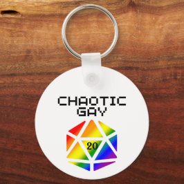 カオスなゲイD20 - LGBTQ+ プライドDND キーホルダー