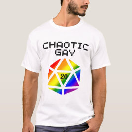カオスなゲイD20 – LGBTQ+ プライドDND Tシャツ
