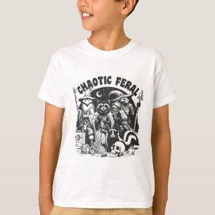 カオスな野生の楽しいアライグマ ポッサム スカンク ボードゲーム Tシャツ