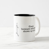 カオスに突き動かされるマグカップ ツートーンマグカップ (正面右)