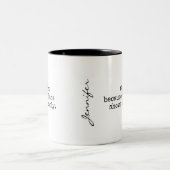 カオスに突き動かされるマグカップ ツートーンマグカップ (中央)