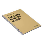 カオスのオフィスから抜け出る道を計算中 ノートブック (右側)