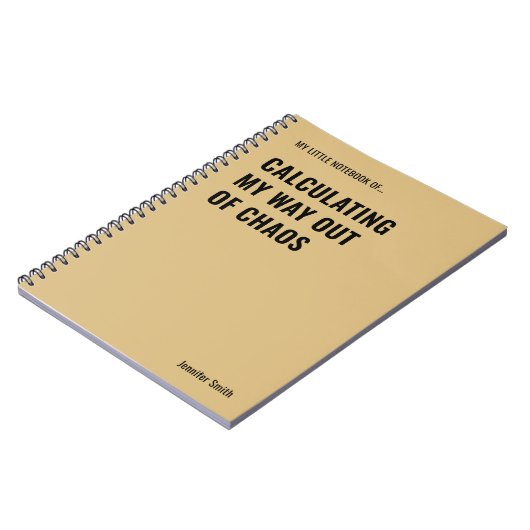 カオスのオフィスから抜け出る道を計算中 ノートブック (左側)