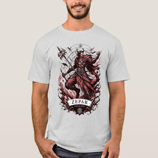 カオスのクリムゾン・コマンダー ゼパル Tシャツ (正面)