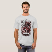 カオスのクリムゾン・コマンダー ゼパル Tシャツ (正面フル)