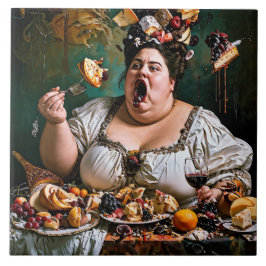 「カオスの宴会」超現実的な作品カラフル展 タイル