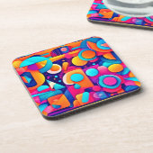 カオスの幾何学的カラフル遊び場 コースター (左側)