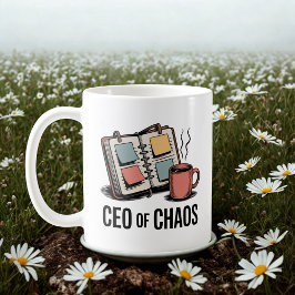 カオスのCEO | 子育てマルチタスクユーモア コーヒーマグカップ