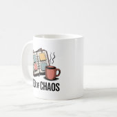 カオスのCEO | 子育てマルチタスクユーモア コーヒーマグカップ (正面左)
