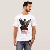 カオスは伝説を生む 堕天使アート Tシャツ (正面フル)