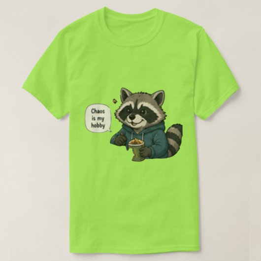 カオスは私の趣味 – 太字の面白い引用符 Tシャツ (デザイン正面)