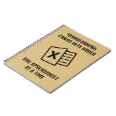 カオスを秩序に変換するおもしろい引用文 ノートブック (左側)