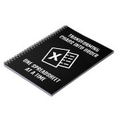 カオスを秩序に変換するおもしろい引用文 ノートブック (左側)