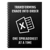 カオスを秩序に変換するおもしろい引用文 ノートブック (正面)