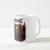 カオスを解き放つ – Death Metal Demon Army Tee» コーヒーマグカップ (正面右)